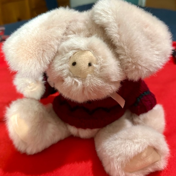 J.B. Bean series pig in Christmas sweater NWT great condition - Picture 9 of 10